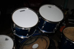 Vintage Ludwig Drum Set-1967-Blue Sparkle