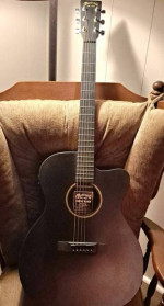 Martin OOO-CXE Acoustic Electric Guitar w/ Stand, Gig Bag & Music Book