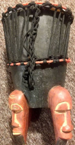 Hand Carved African Drum Ghana?