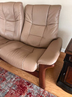 Norwegian design Stressless High back 3-seat leather Sofa