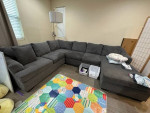 Modular 138" 2 Piece Sectional with Right Arm Facing Sofa Chaise