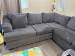 Modular 138" 2 Piece Sectional with Right Arm Facing Sofa Chaise