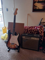 Fender Tex Mex with vintage Vibro Champ