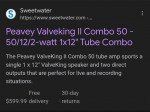 Peavey ValveKing II 50 tube amp Celestion