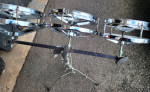 Vintage 1970s Remo orig 6 8 10 chrome roto tom drums w stand