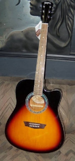 Guitar Acoustic or  electric  by Washburn is new A+