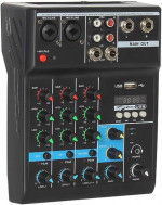 4 Channel 4C Audio Mixer USB Bluetooth 48V Phantom Power