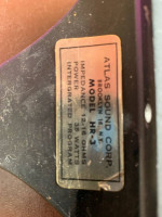 Atlas Sound Corp. model HR-3 hogh fidelity horn. Vintage