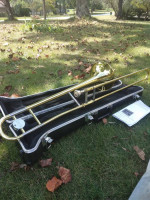 Yamaha trombone- brass and silver