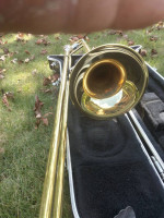Yamaha trombone- brass and silver