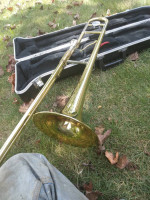 Yamaha trombone- brass and silver