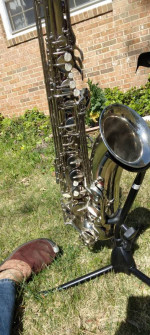 Selmer and Cecelia tenor saxaphones