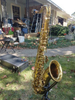 Selmer and Cecelia tenor saxaphones