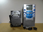 Karoke machines with microphones