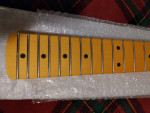 Strat style Neck, amber tint beautiful bolt and play
