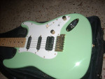 Surf green set neck stratocaster WGBag