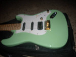 Surf green set neck stratocaster WGBag