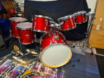 Pearl Export EXL 7Pc Natural Cherry Finish Drum Set