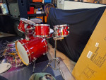 Pearl Export EXL 7Pc Natural Cherry Finish Drum Set