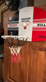 Chicago Bulls Over the Door Mini Basketball Hoop