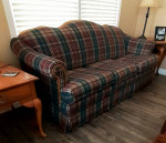 Plaid Sofa