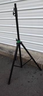 Stage light stands with tops pair