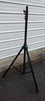Stage light stands with tops pair