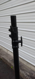 Stage light stands with tops pair