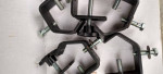 Stage light fixture pipe clamps