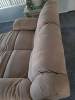 Sofa and love seat all 4 sides recliner almost New!