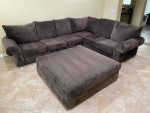 Sectional Sofa with Oversized Ottoman