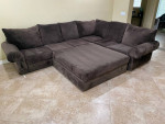 Sectional Sofa with Oversized Ottoman