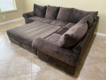 Sectional Sofa with Oversized Ottoman