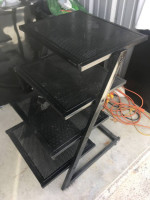 EQUIPMENT STAND 4 SHELVES STEEL