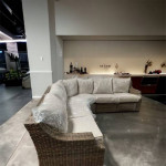 New oversize outdoor patio furniture sectional sofa with recliner