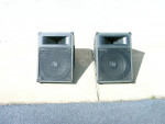 Vintage TOA speaker monitor pair 240W and stands