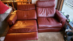 Sofa...recliner...leather...electric