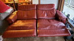 Sofa...recliner...leather...electric