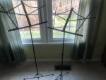 3/4 violin, sheet holders, shoulder rests