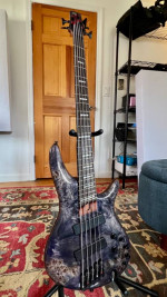 Ibanez SRMS805-DTW 5 String Multi Scale Bass Guitar Deep Twilight