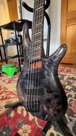 Ibanez SRMS805-DTW 5 String Multi Scale Bass Guitar Deep Twilight