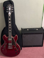 Selling my D’angelico semi-hollow + Amp (WHOLE SET!)