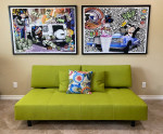 Modern Green Futon Sofa