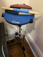 Drumeo P4 Practice Pad with Snare drum stand