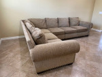 Modular L Shaped Sectional Sofa Couch with Extension Piece
