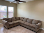 Modular L Shaped Sectional Sofa Couch with Extension Piece
