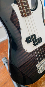 Glen Burton GB150BCO-BK Electric Bass Guitar