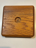Upright bass/cello endpin rest, oak