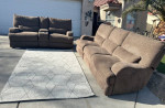 Rcwilley Brindle Brown Power Reclining Sofa And Loveseat