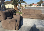 Rcwilley Brindle Brown Power Reclining Sofa And Loveseat